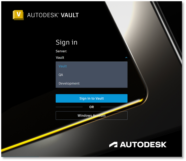 Autodesk vault sign in
